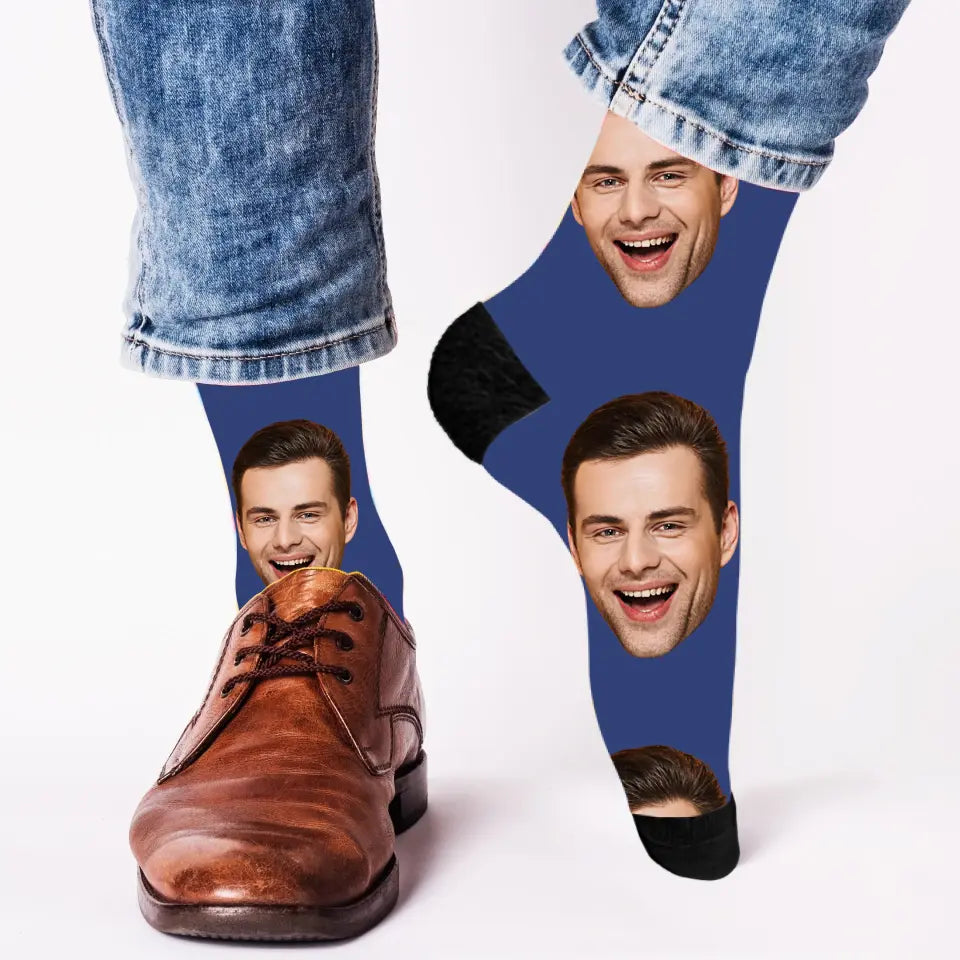 Gesicht Bruder - Personalisierte Socken