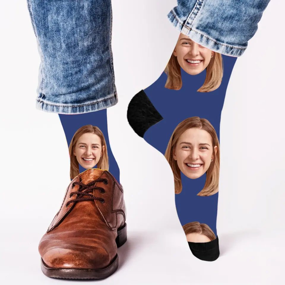 Gesicht Schwester - Personalisierte Socken