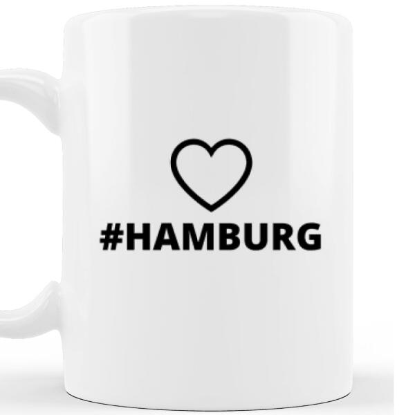 Hamburg Tasse mit personalisiertem Namen