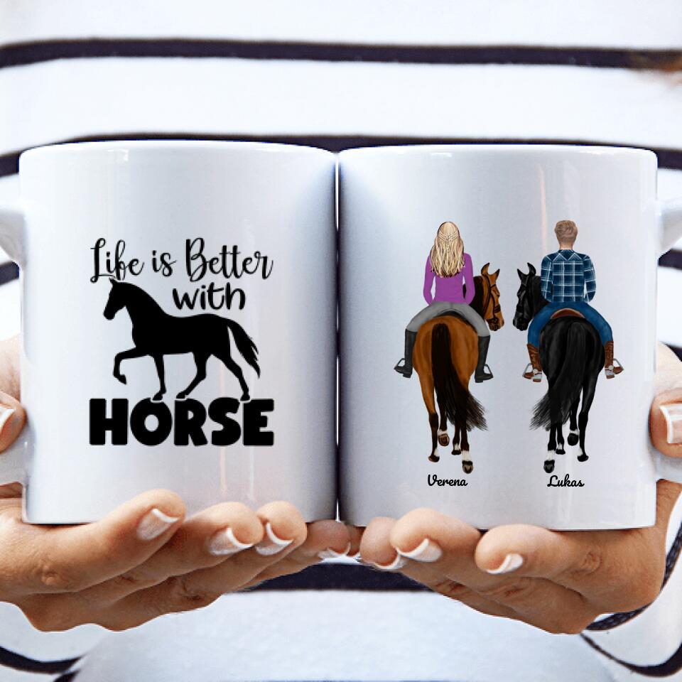 Horses mug (woman and man)