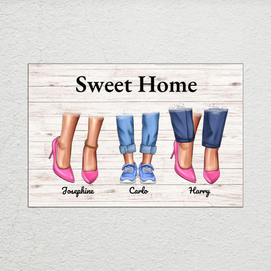 Family Door Sign - Smart Casual Edition (1-7 people/animals)