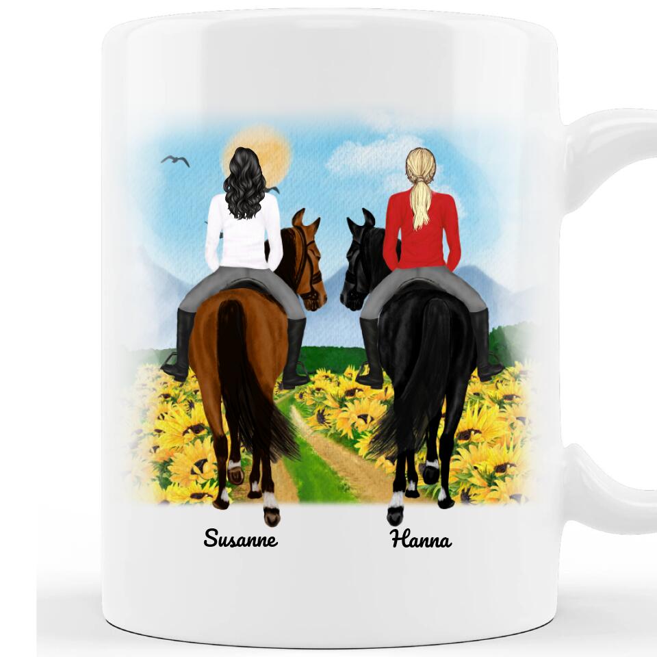 Tasse Pferd (1-3 Reiterinnen)