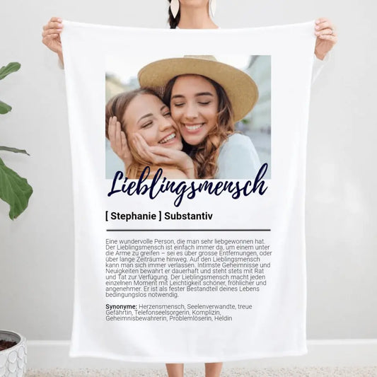 Favorite Person Definition - Personalized Blanket