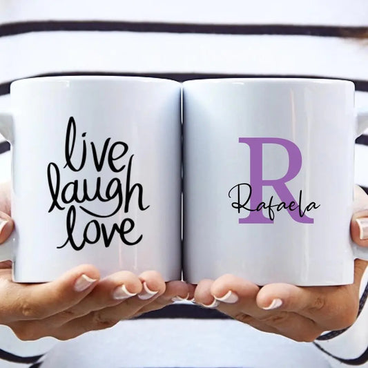 Cup with name and letter - Personalized cup