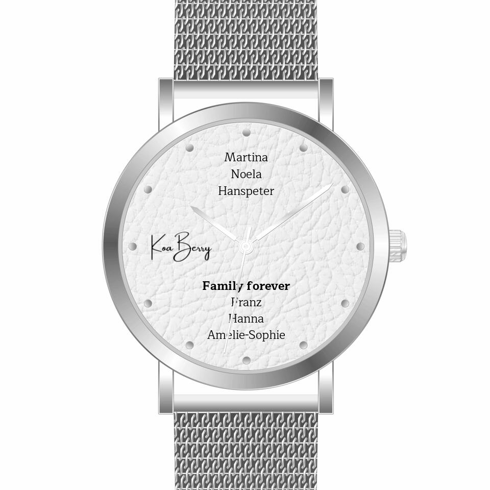 KoaBerry montre pour femme edition famille (1-8 noms)
