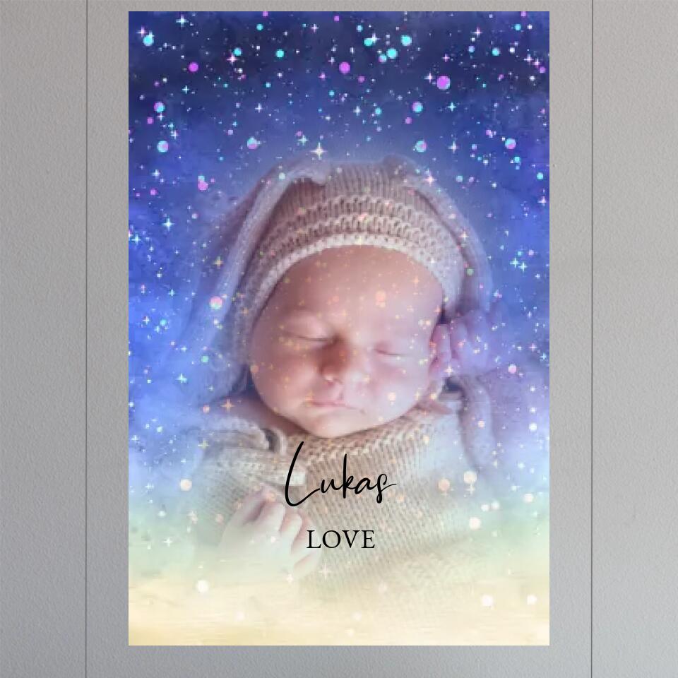 Baby Portrait - Personalized Acrylic Glass
