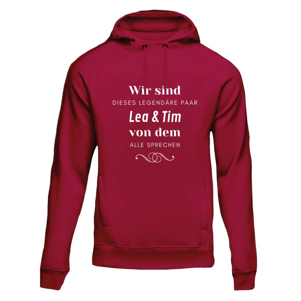 Legendary Couple Everyone Is Talking About - Couple Hoodie Personalized