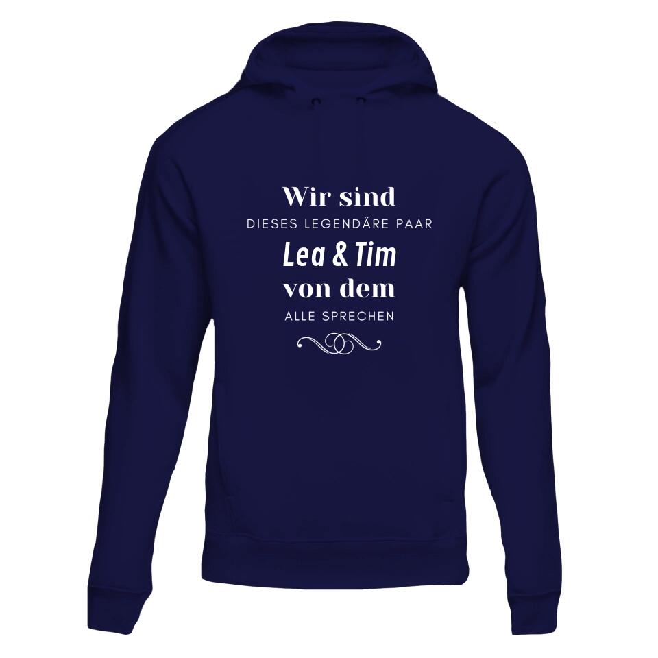 Legendary Couple Everyone Is Talking About - Couple Hoodie Personalized