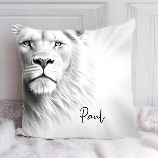 Lion Spirit Animal - Personalized Pillow & Name