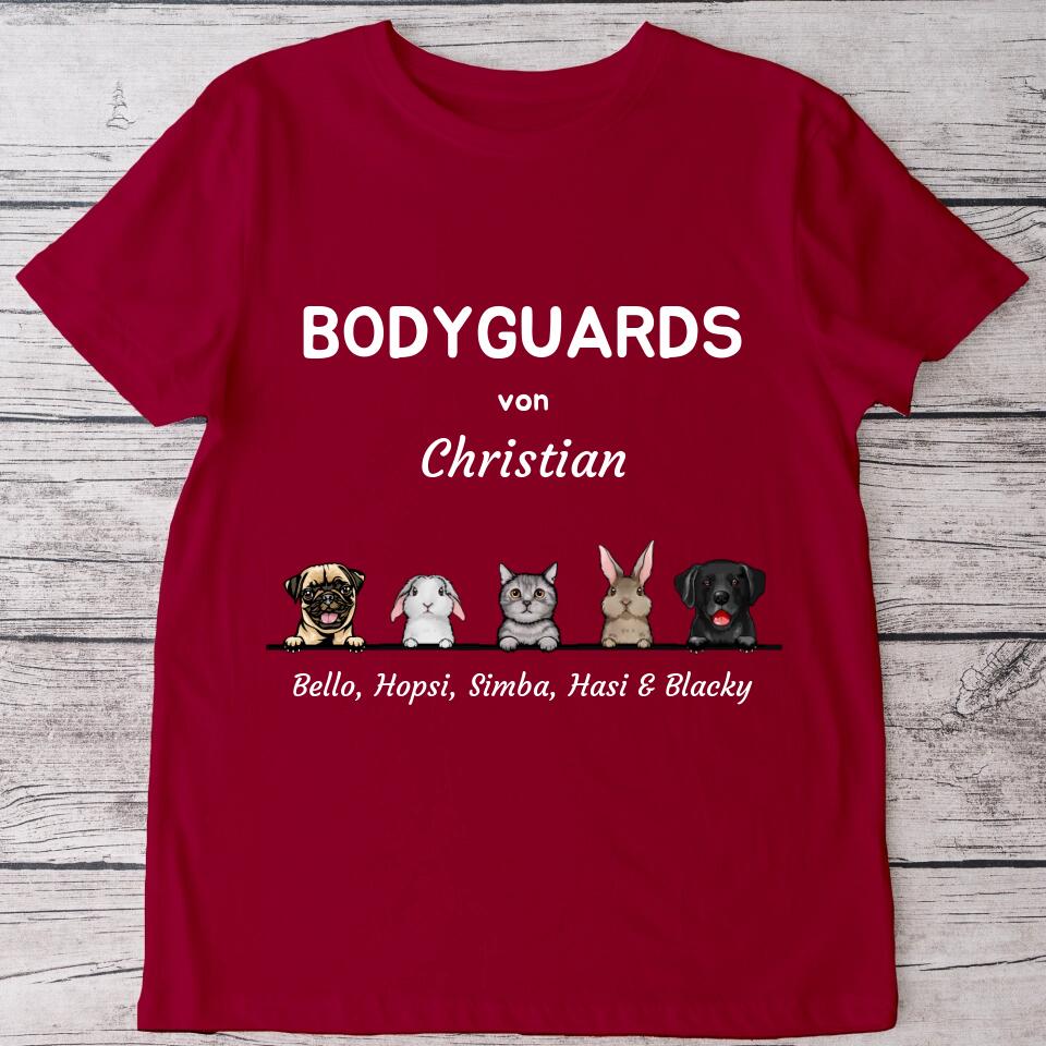 Bodyguard von - Personalisiertes T-Shirt