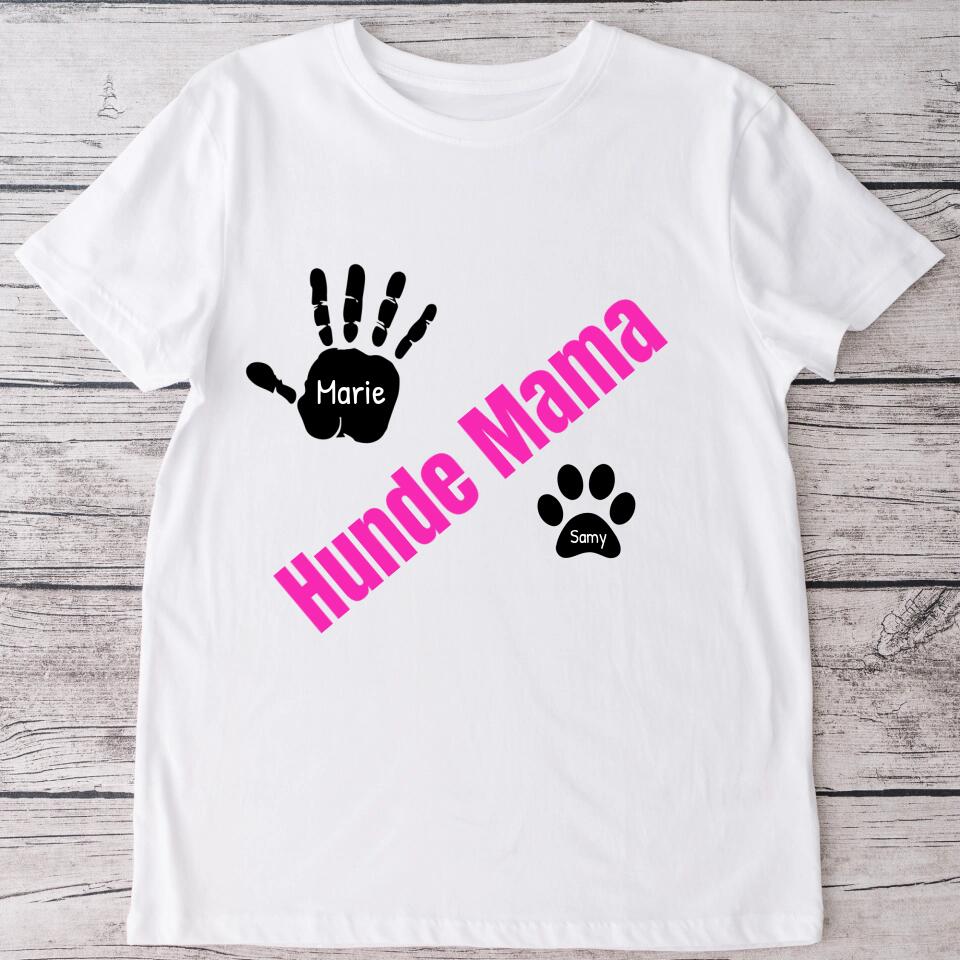 Hunde Mama - Personalisiertes T-Shirt