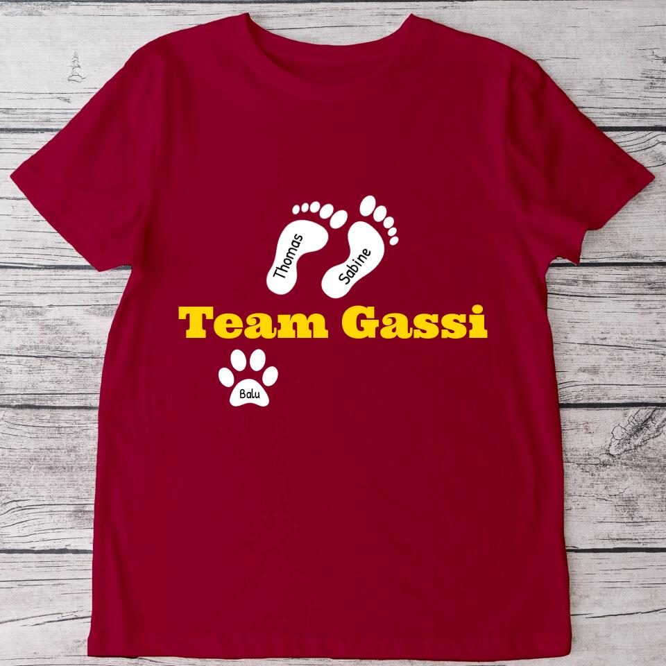 Team Gassi - Personalisiertes T-Shirt