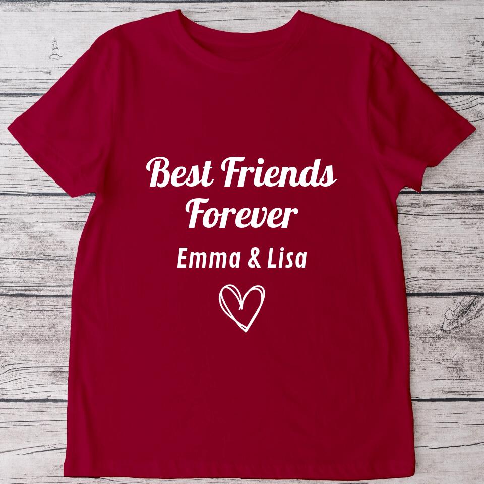 Best Friends Forever - Personalisiertes T-Shirt