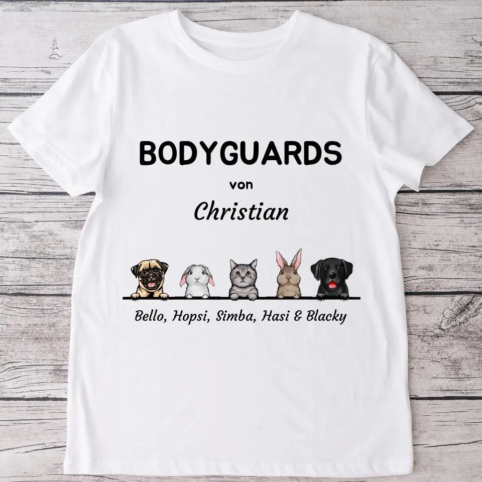 Bodyguard von - Personalisiertes T-Shirt