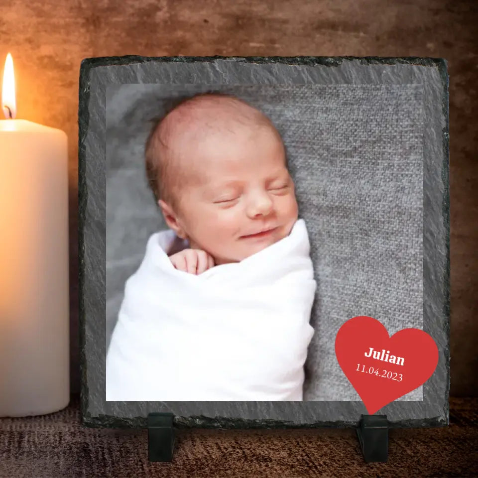Baby - Personalisierte Schieferplatte