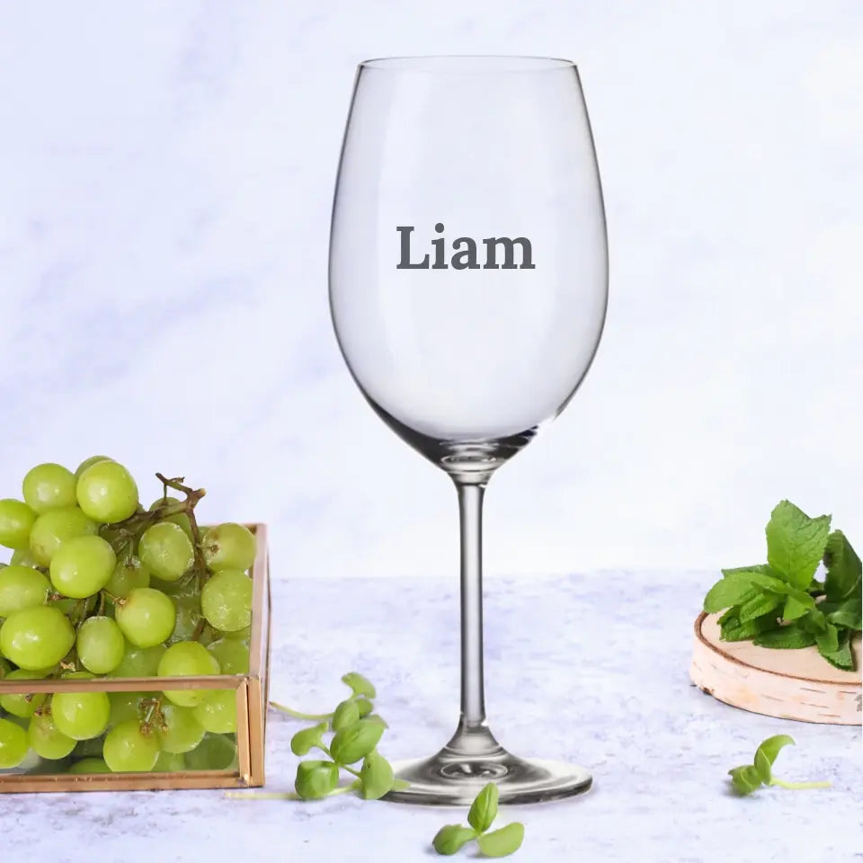 Mit Name - Personalisiertes Weinglas