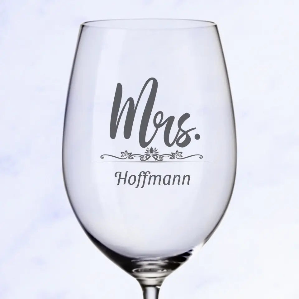 Mistress - Personalisiertes Weinglas