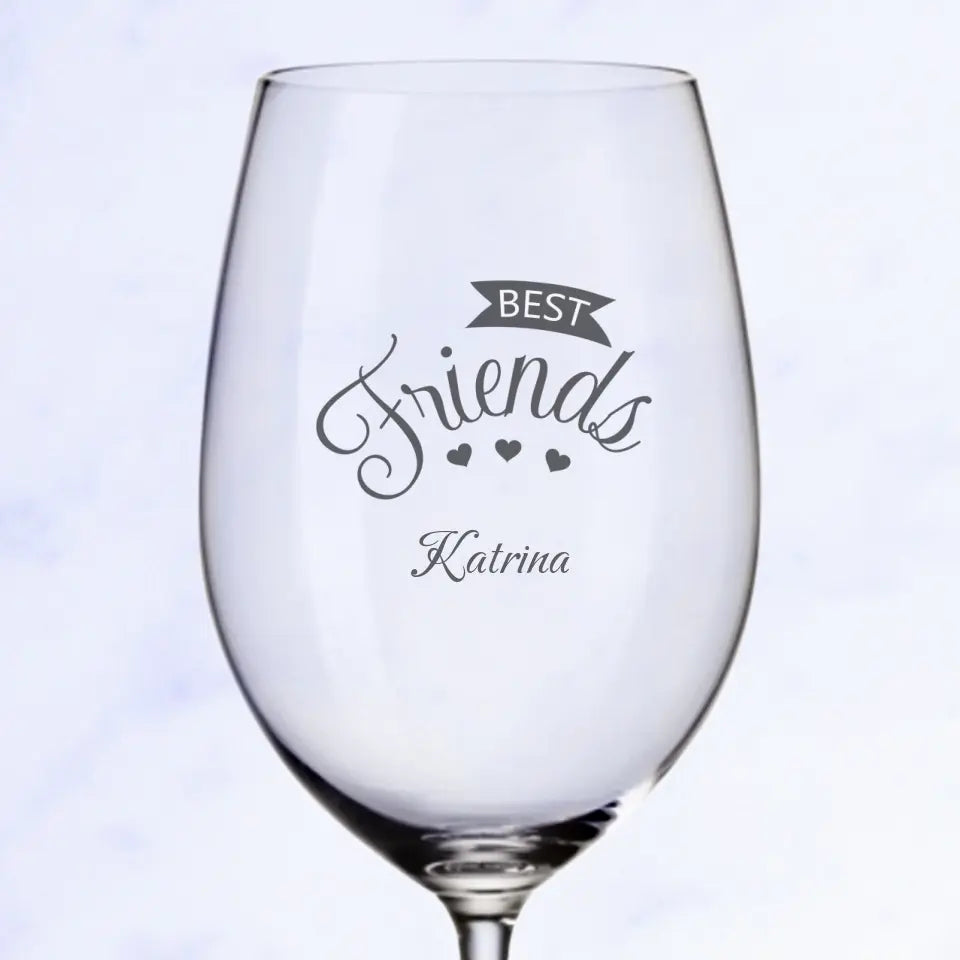 Für Freunde - Personalisiertes Weinglas