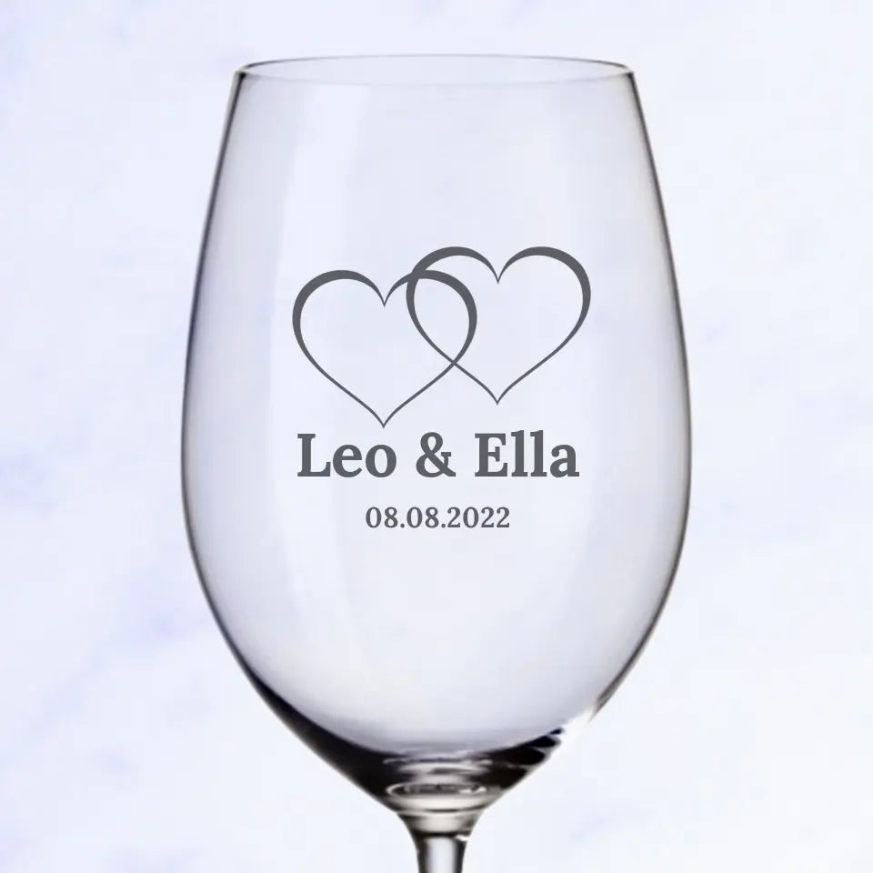 Liebe - Personalisiertes Weinglas