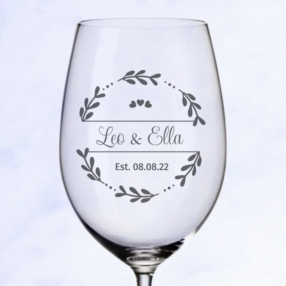 Paar - Personalisiertes Weinglas