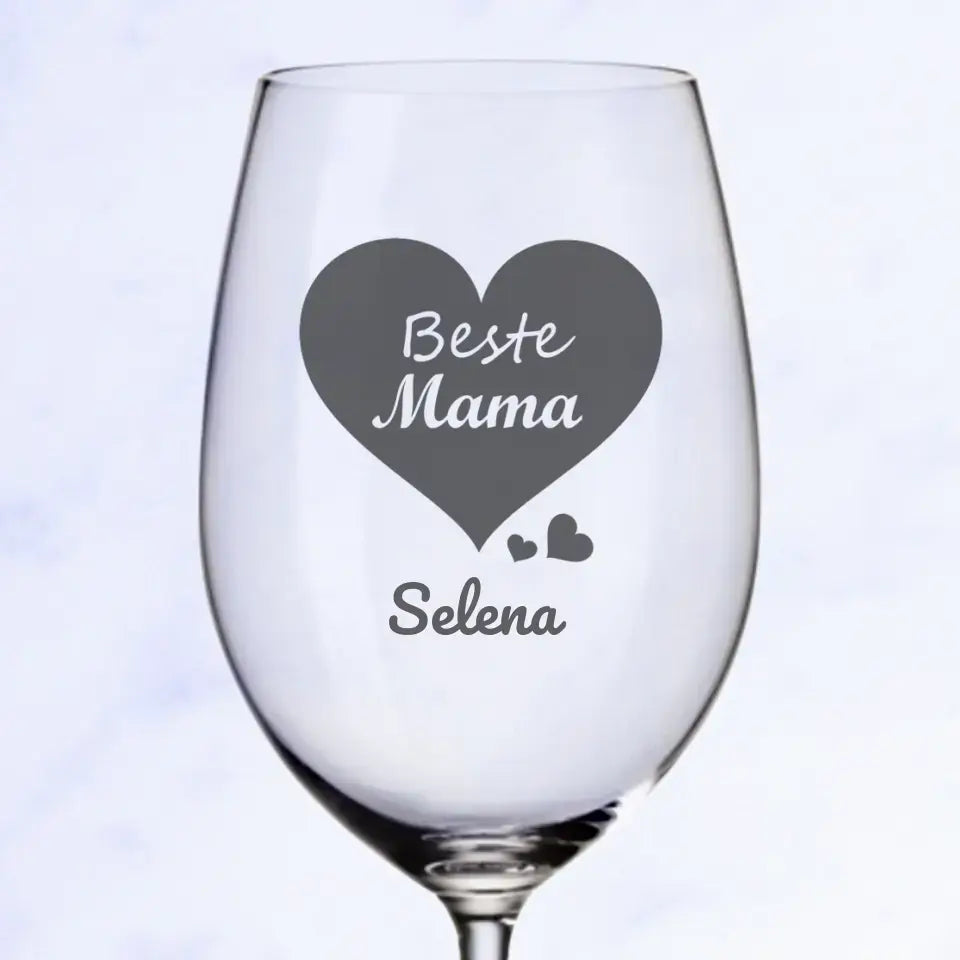 Für Mama - Personalisiertes Weinglas