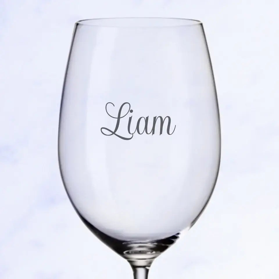 Name - Personalisiertes Weinglas