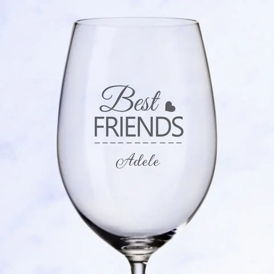 Meilleurs amis - Verre à vin personnalisé