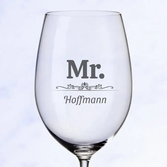 Mister - Personalisiertes Weinglas