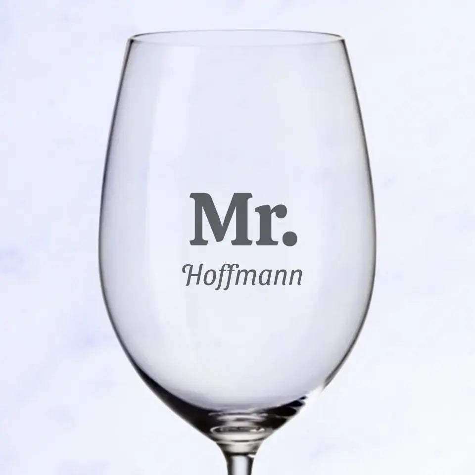Ehemann - Personalisiertes Weinglas