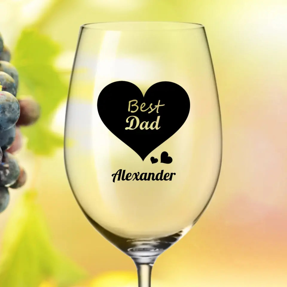 Für Papa - Personalisiertes Weinglas