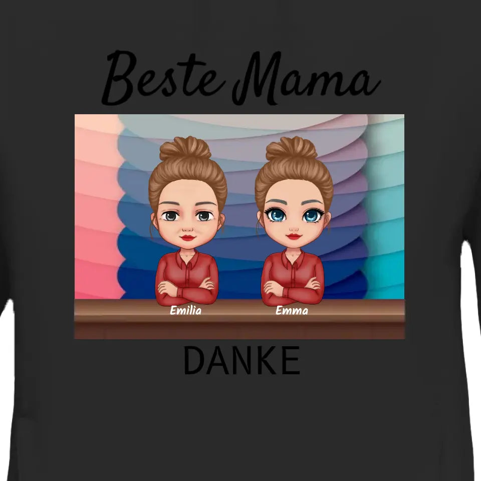 Beste Mama "DANKE" - Personalisierter Hoodie