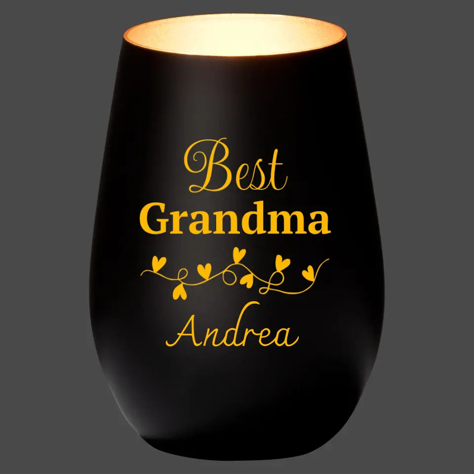 Beste Oma - Personalisiertes Windlicht