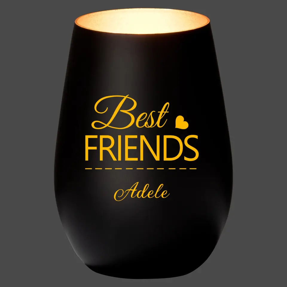 Best Friends - Personalisiertes Windlicht