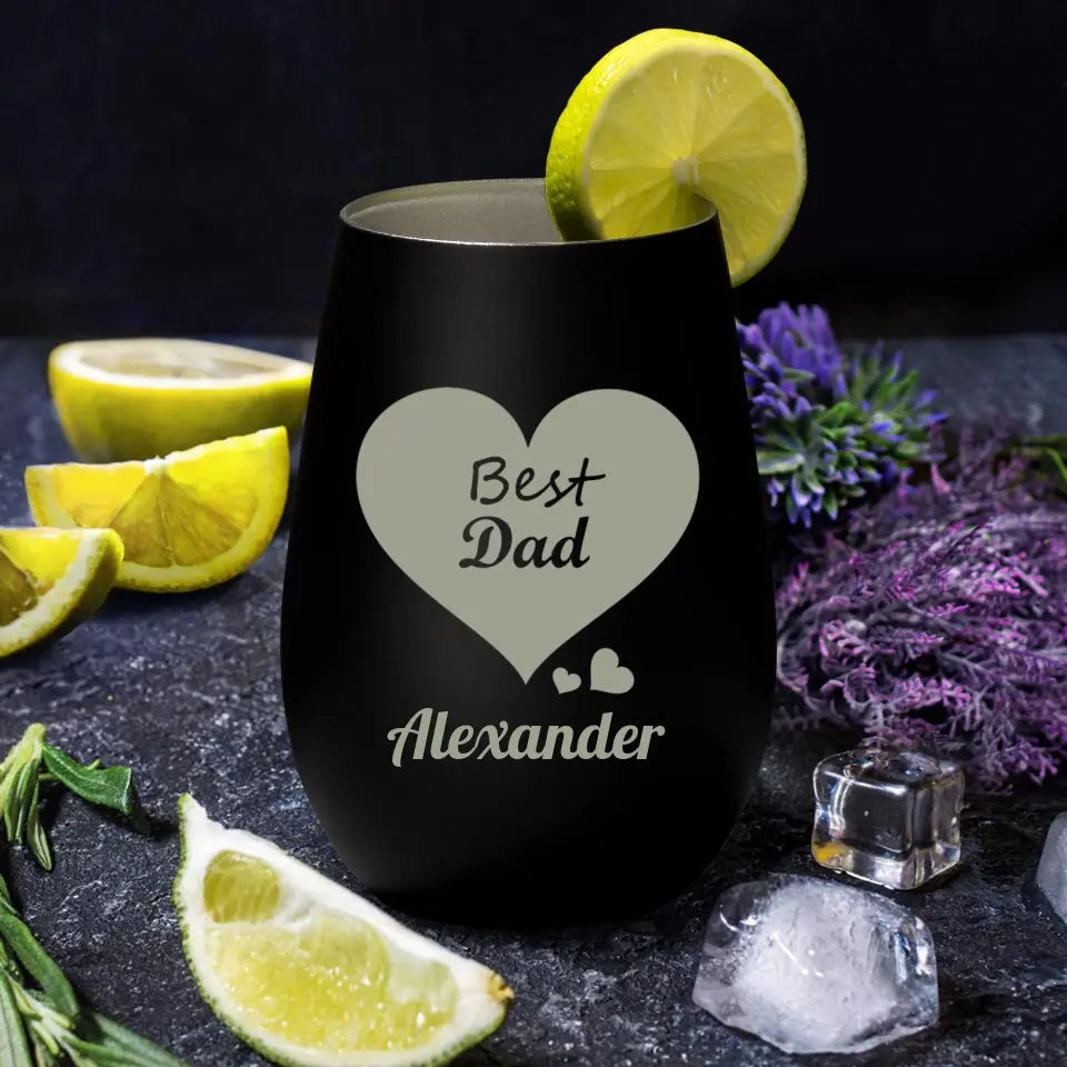 For Dad - Personalized Gin Glass