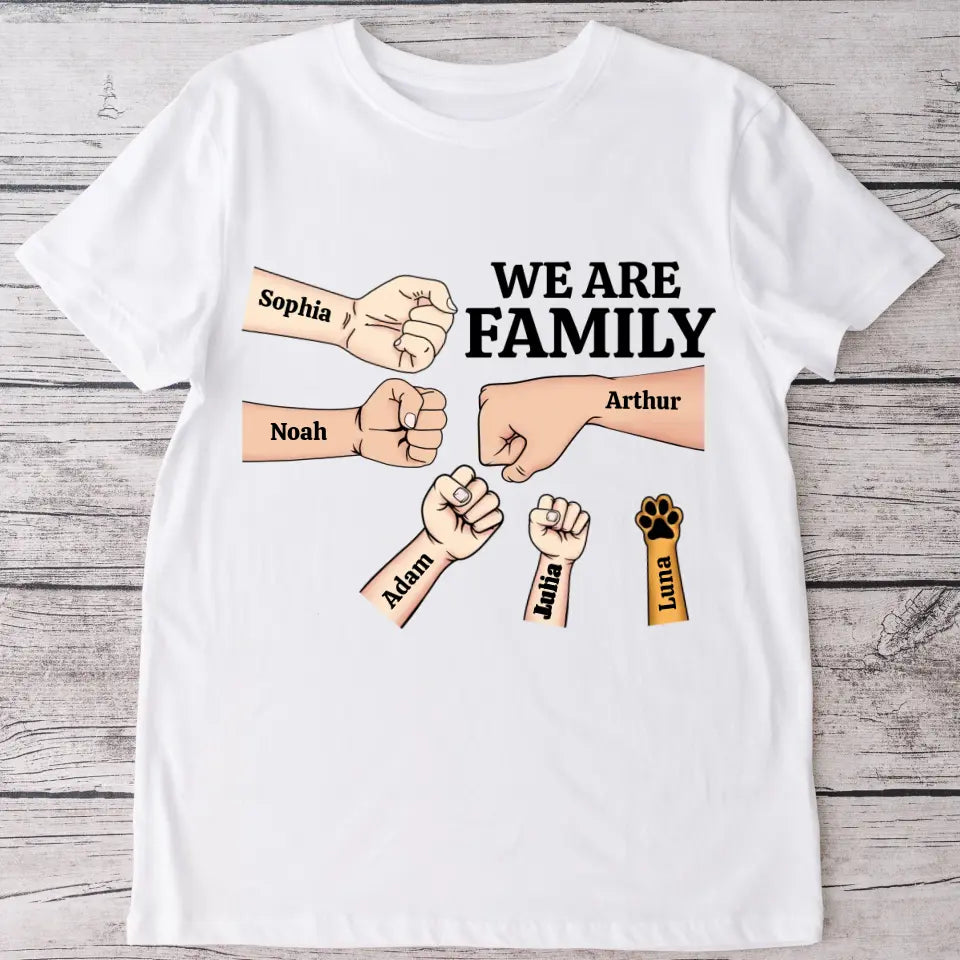 Faust Check Familie - Personalisiertes T-Shirt