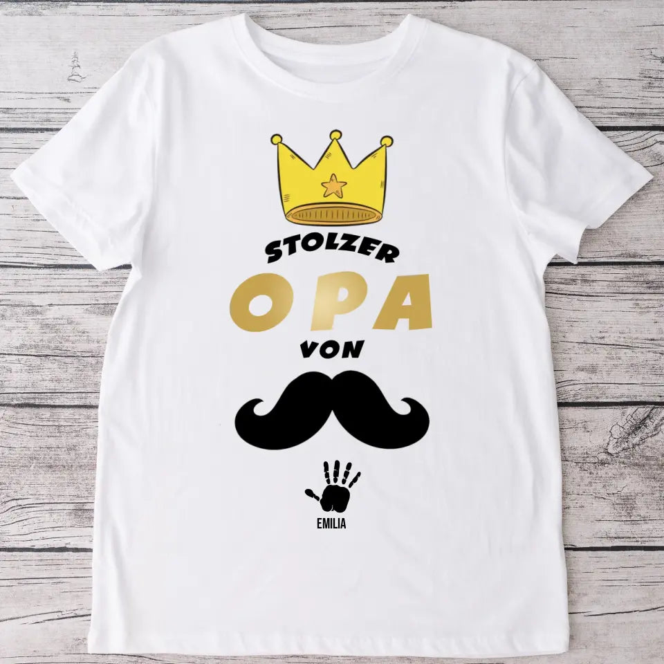 Stolzer Opa - Personalisiertes T-Shirt