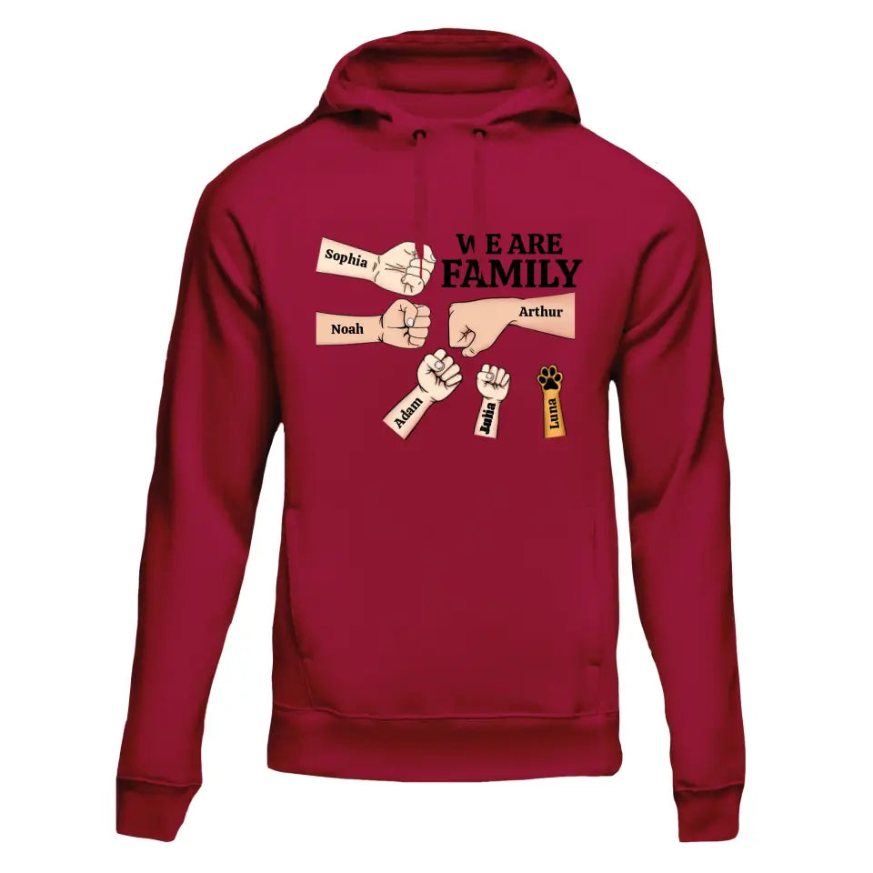 Faust Check Familie - Personalisierter Hoodie