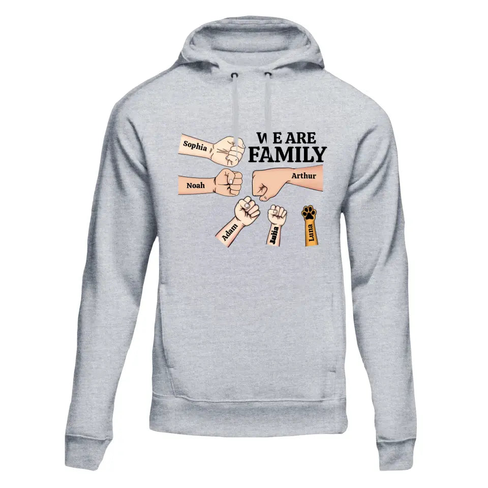 Faust Check Familie - Personalisierter Hoodie