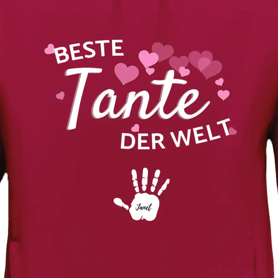 Best Aunt in the World - Personalized Hoodie