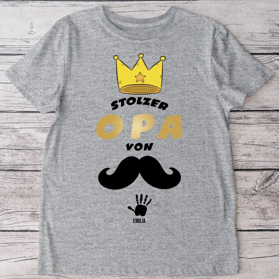 Stolzer Opa - Personalisiertes T-Shirt