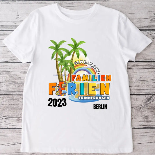 Familien Ferien - Personalisiertes T-Shirt