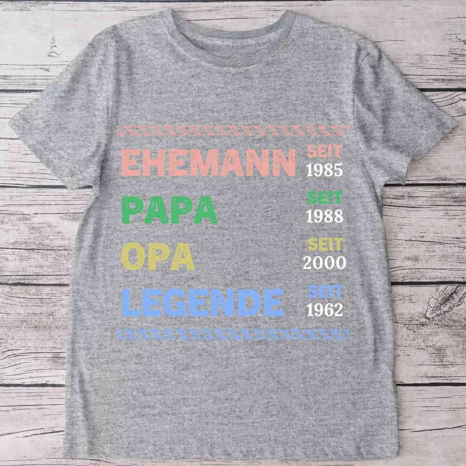Legende Opa - Personalisiertes T-Shirt