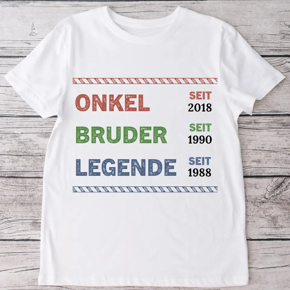 Legende Onkel - Personalisiertes T-Shirt