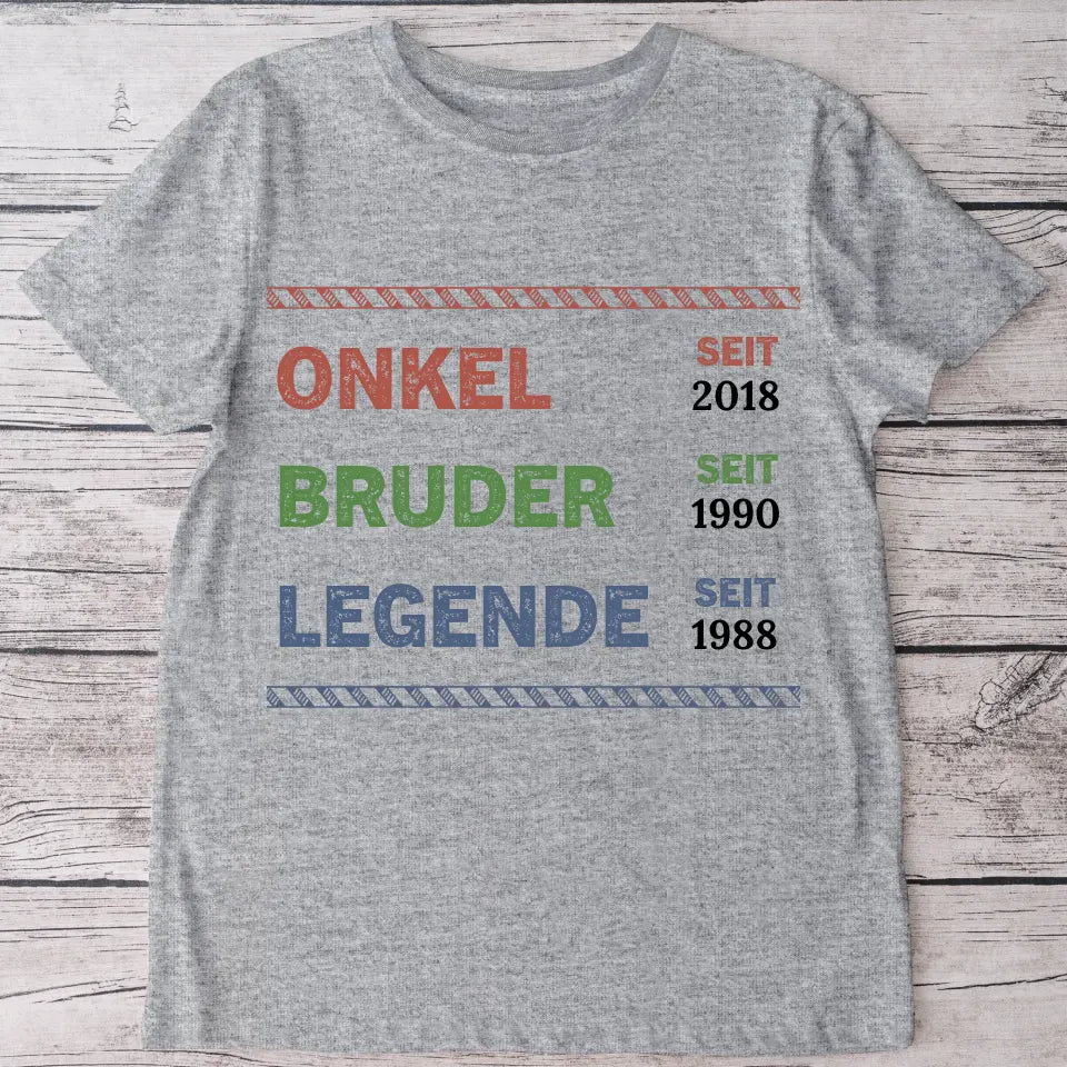 Legende Onkel - Personalisiertes T-Shirt