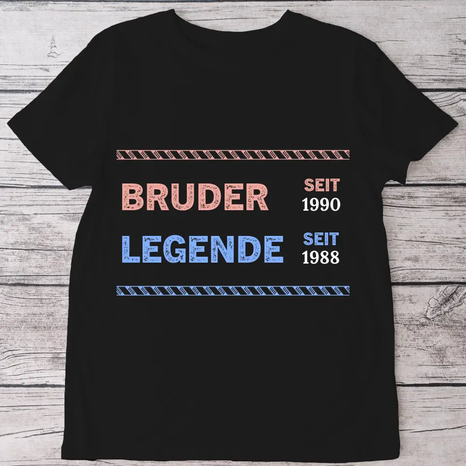 Legende Bruder - Personalisiertes T-Shirt