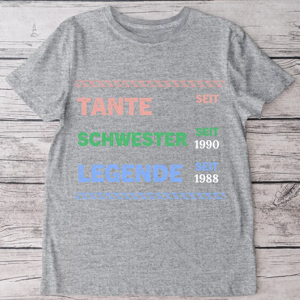 Legende Tante - Personalisiertes T-Shirt
