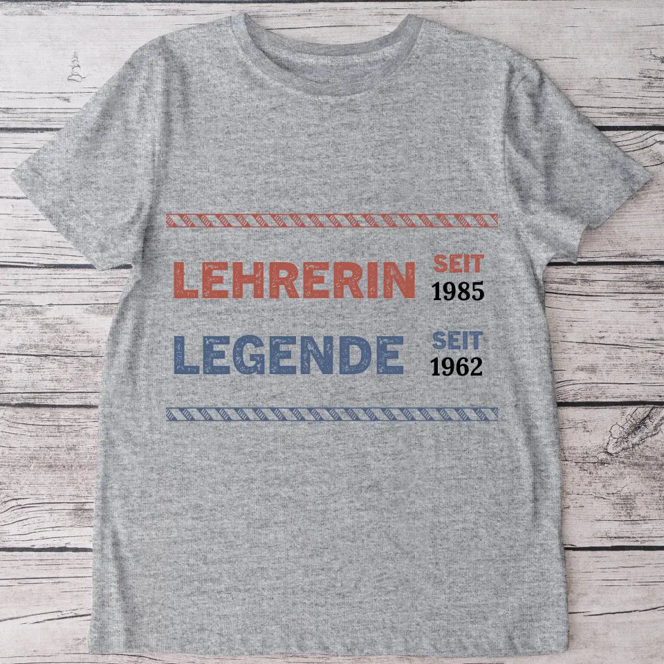 Legende Beruf Frau - Personalisiertes T-Shirt