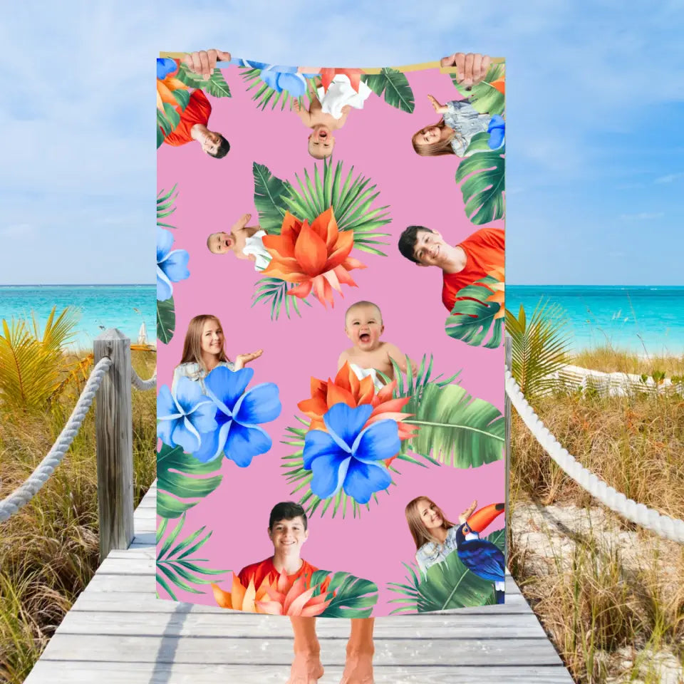 Deine Liebsten - Personalisiertes Strandtuch