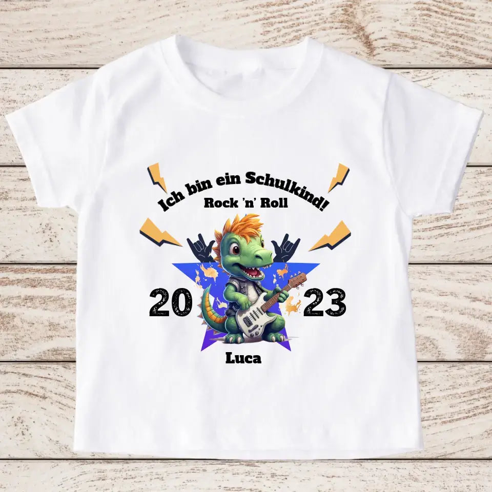 Schulkind - Personalisiertes Kinder T-Shirt