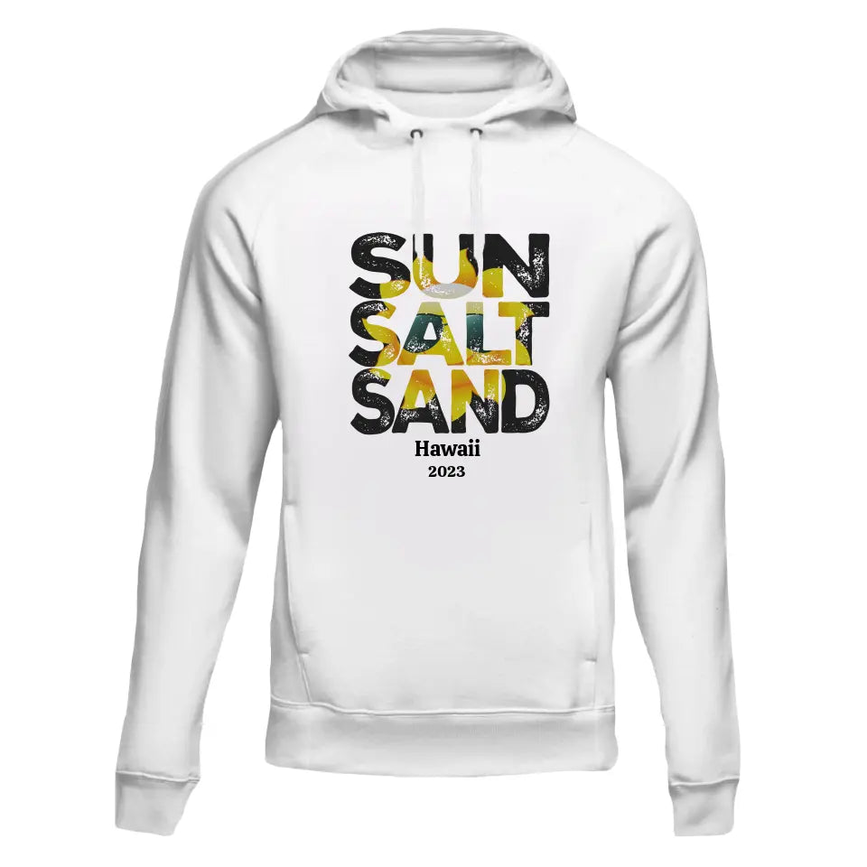 Sun Salt Sand - Personalisierter Hoodie